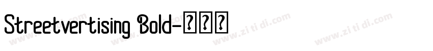 Streetvertising Bold字体转换